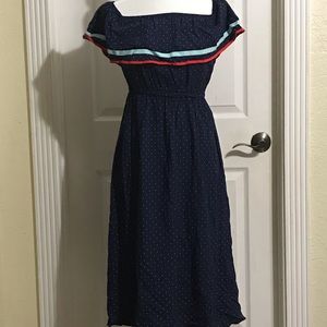 NWT Maison Jules Blue Notte Dress